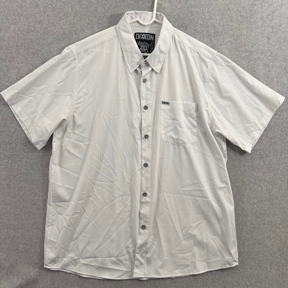 Dixxon Flannel Company Benny Short Sleeve Shirt Men's 2XL White Button Up